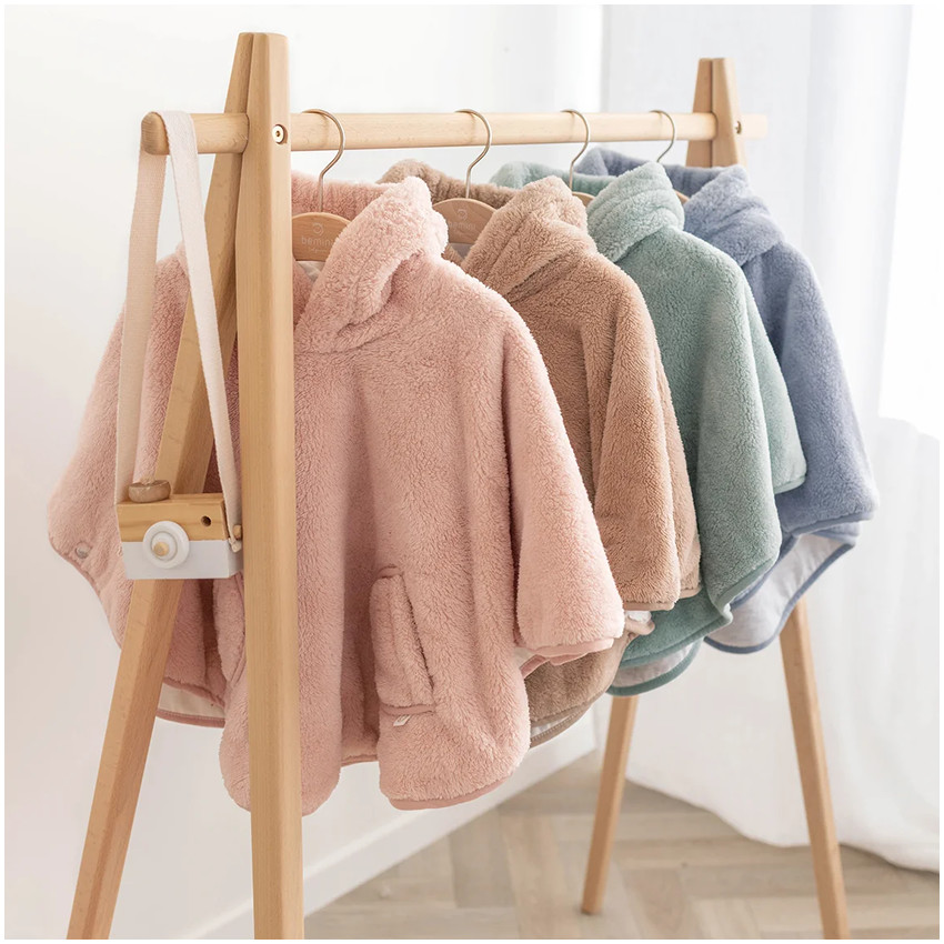 Poncho de Voyage Softy + Jersey Blush 9-36M 