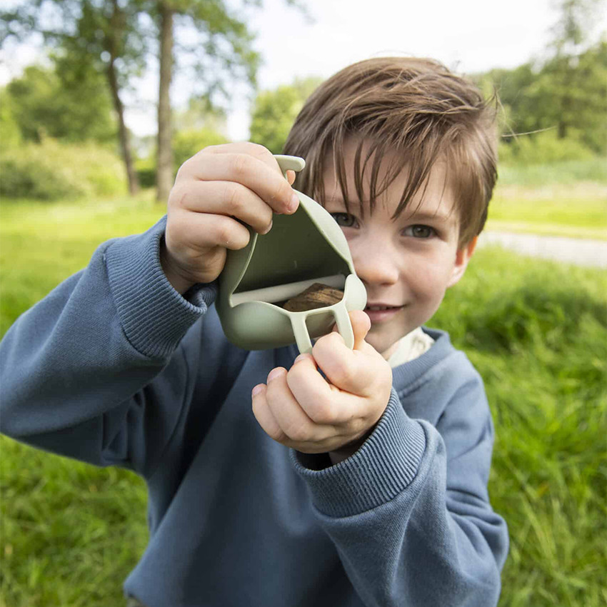 Set de 2 pochettes pour sucette et goûter Nature 
