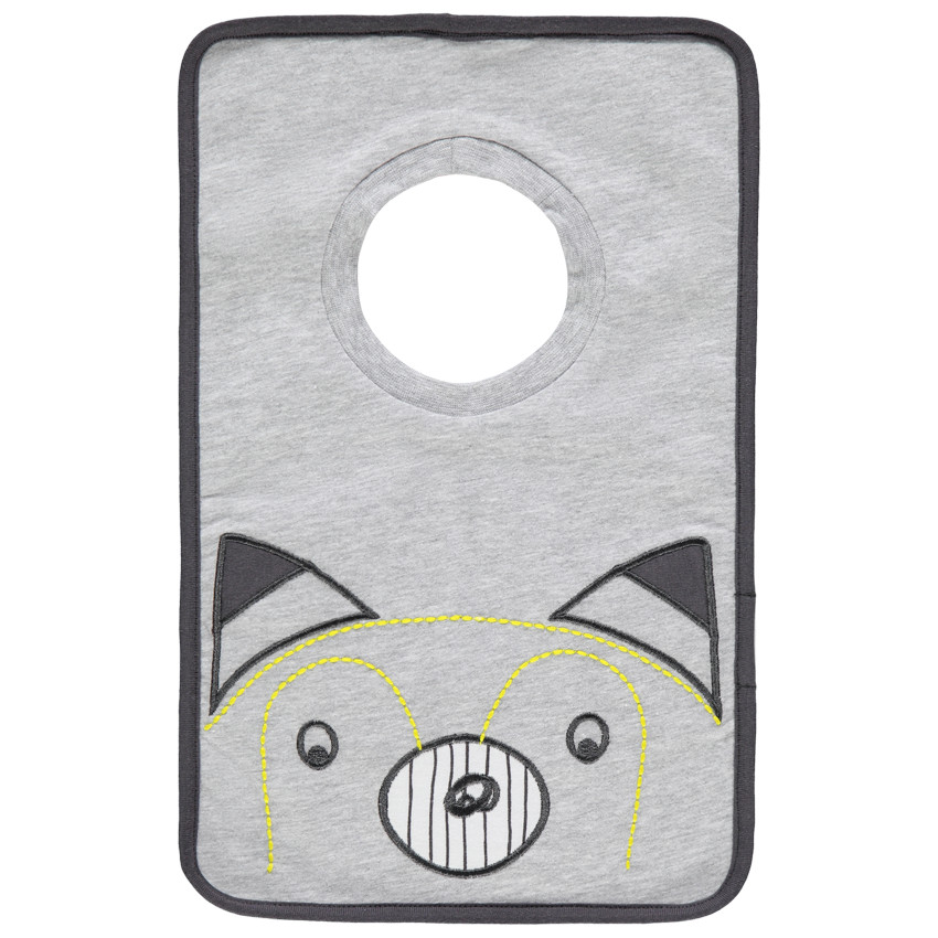 Lot de 3 bavoirs rectangulaires assortis à col rond 