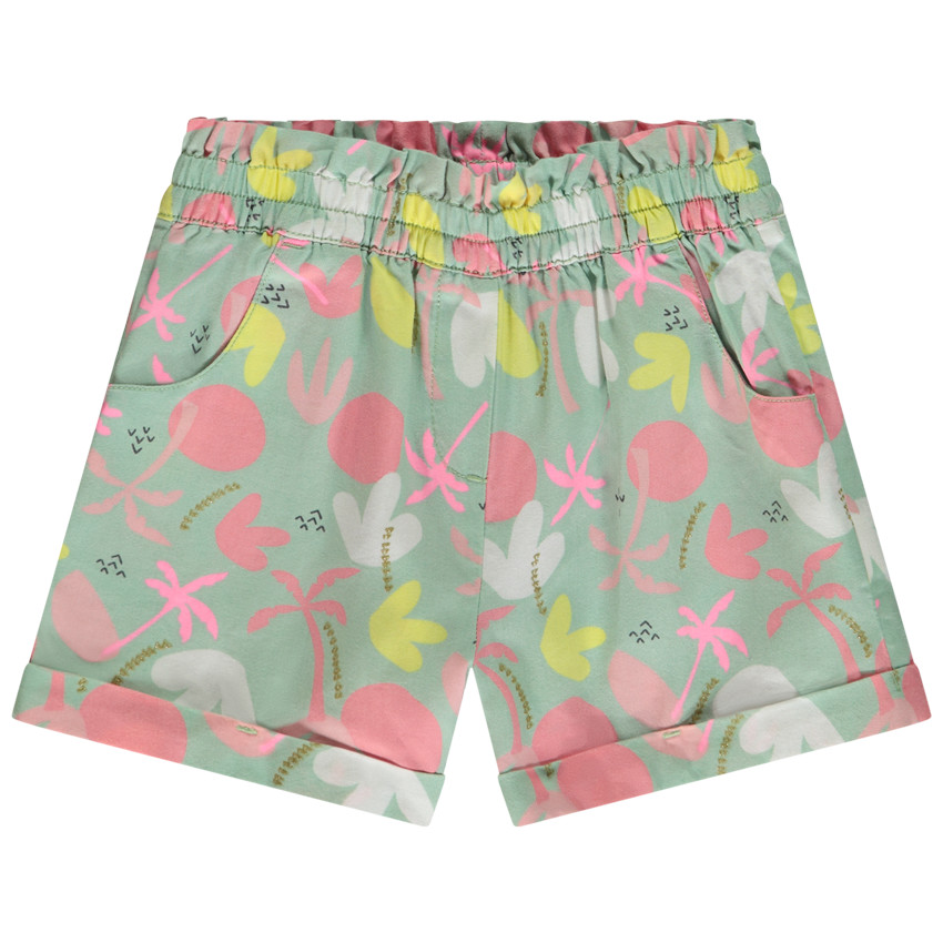 Short van stof met fantasieprint voor meisjes 