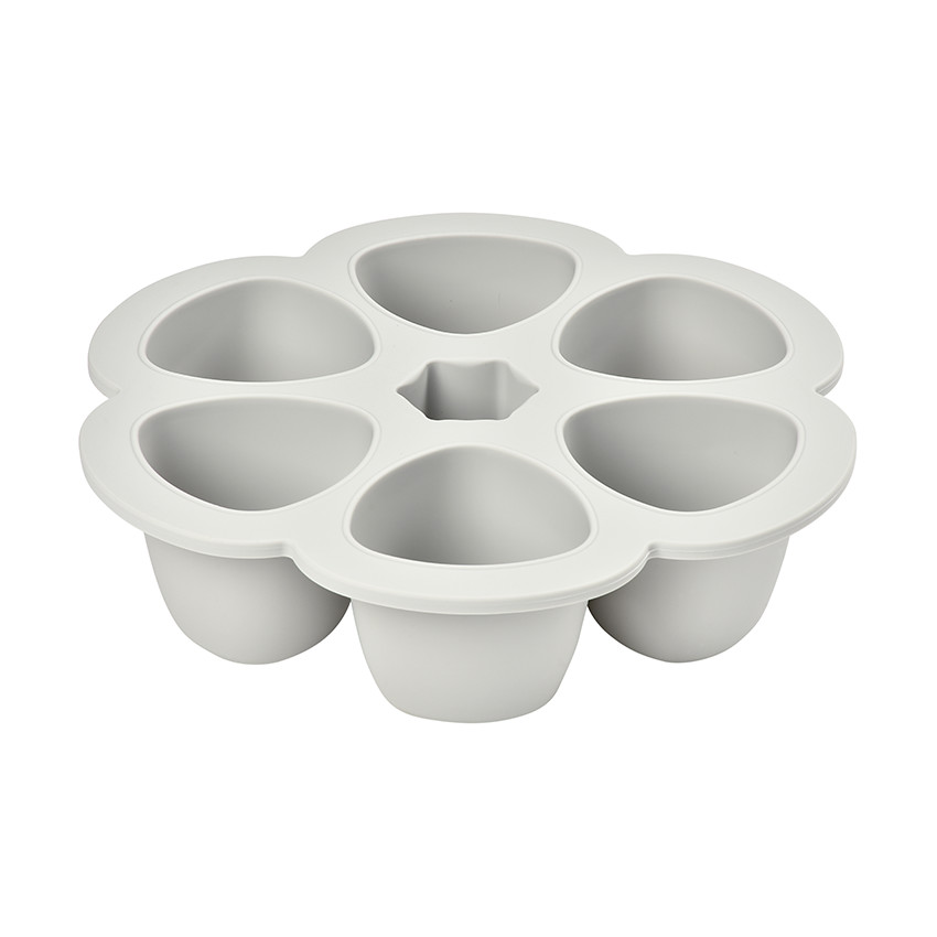 Pots de conservation multi-portions silicone 6x150 ml Gris Brume 
