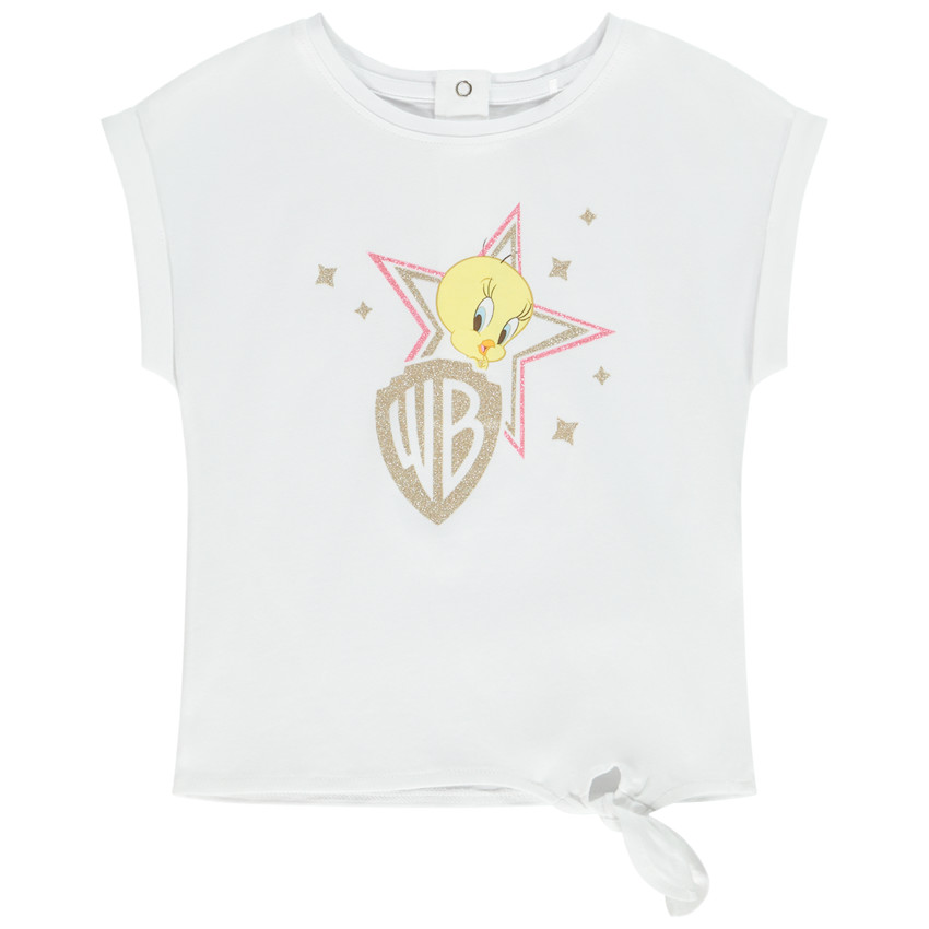 T-shirt manches courtes print Titi 100 ans Warner pour bébé fille 