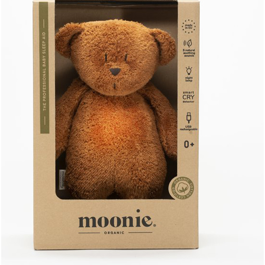 Teddybeer nachtlamp Sound & Light Karamel 