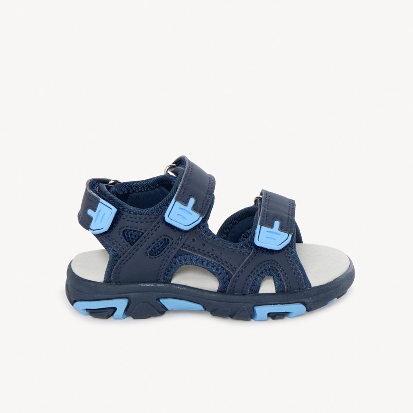Blauwe klittenbandsandalen voor jongens 