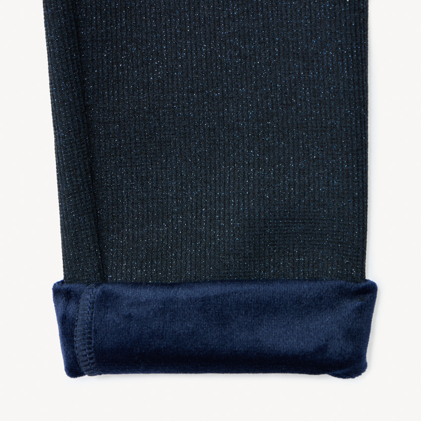 Legging scintillant doublé velours pour fille 