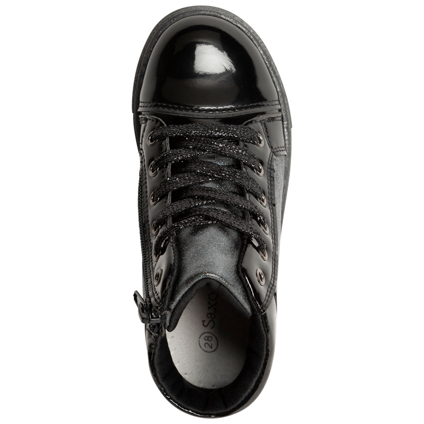 Bottillons argentés et vernis pour enfant fille 