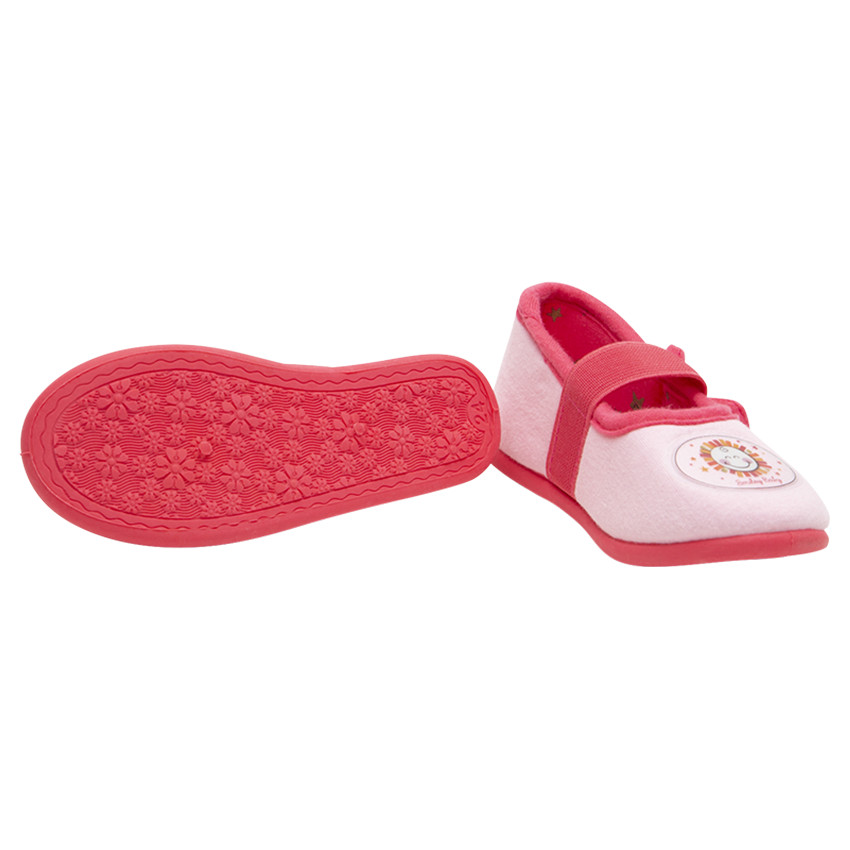 Chaussons forme babies avec badge SmileyWorld et noeud  
