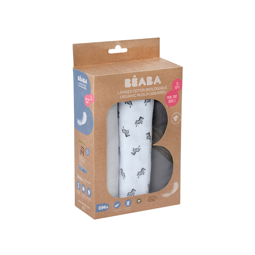 Set de 3 langes - Savane 