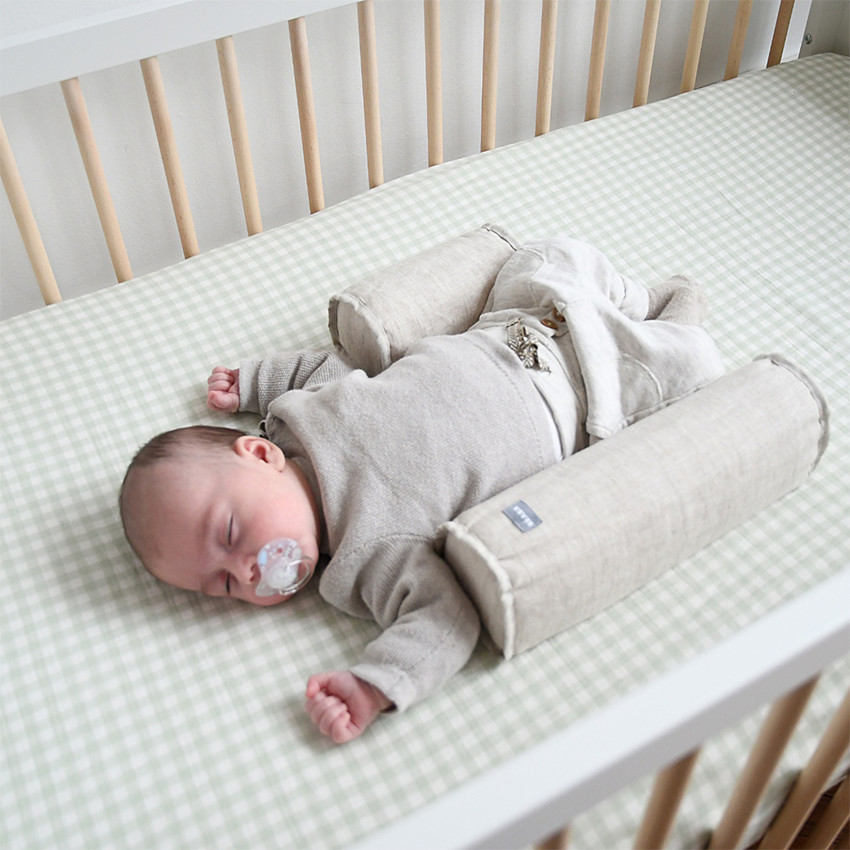 Cale-bébé ajustable Bébécal en lin coloris natural 