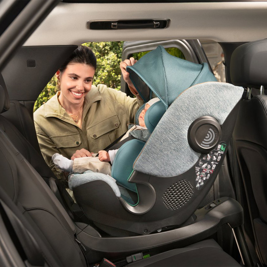 Siège-auto Bi-Seat i-Size Air black air + base rotative 360 