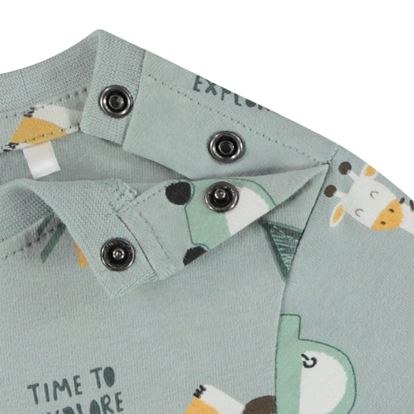 Lange mouwen T-shirt met dierenprint voor baby jongens 