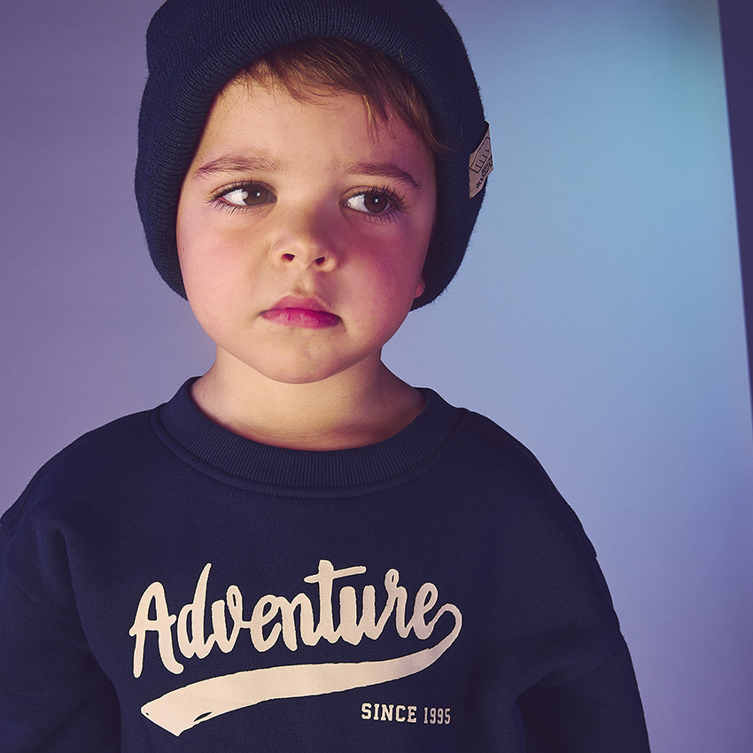 Fleece oversize sweatshirt voor jongen 
