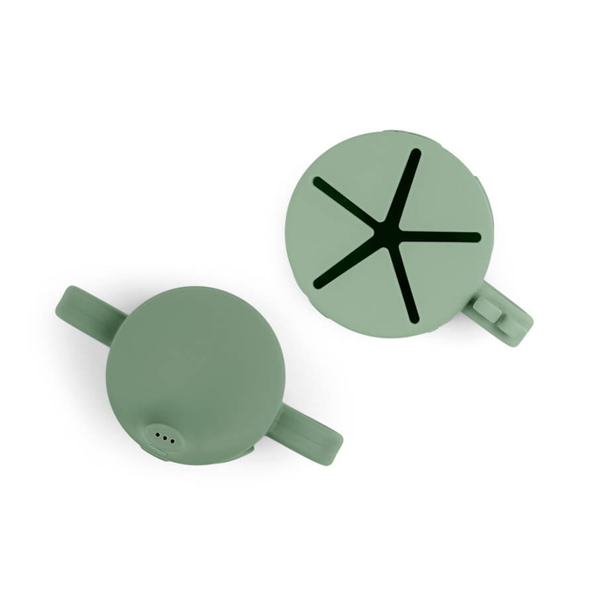 Lot de 2 tasses Peekaboo Deer Friends - Vert 