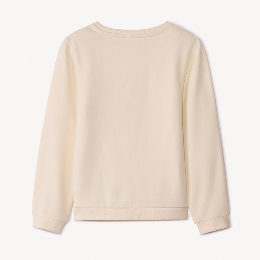 Uni sweatshirt met glinsterende print voor meisjes 