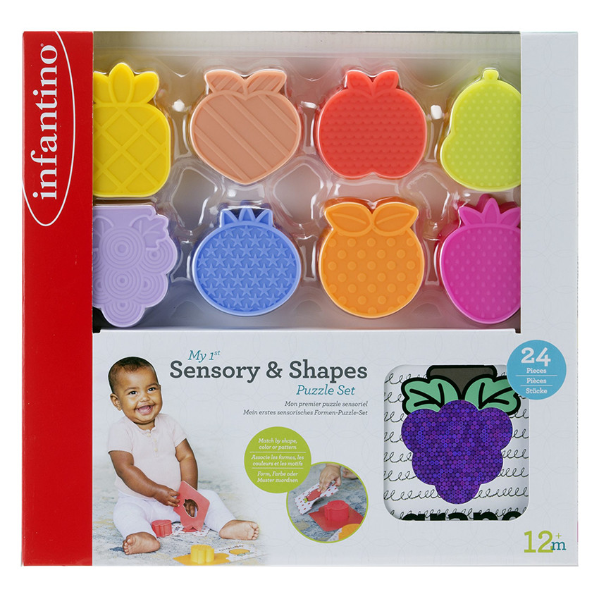 Sensorische puzzel – My 1st Sensory & Shapes Puzzle Set  
