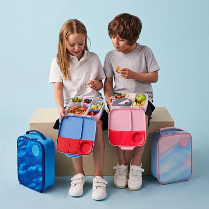 Lunchbox meerdere compartimenten Blauw 