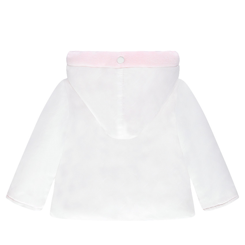 Parka en microfibre ouatinée à capuche doublée velours 