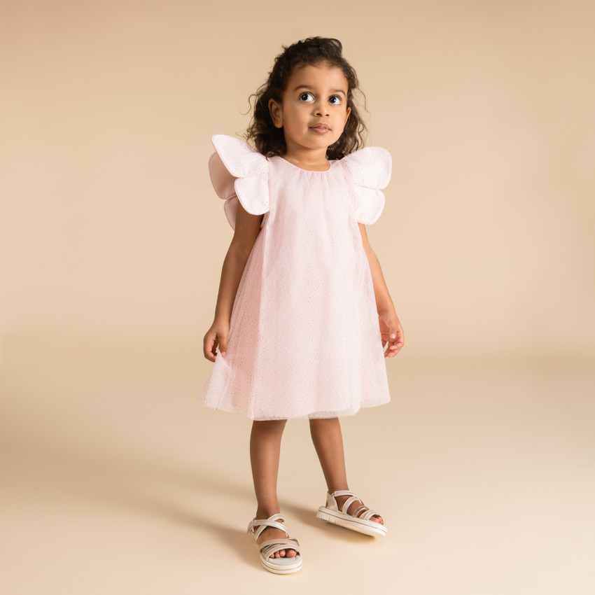 Robe sans manches fantaisie ailes de papillon pour bébé fille 