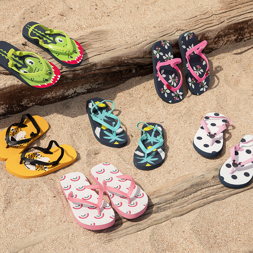 Tongs print végétal pour fille 