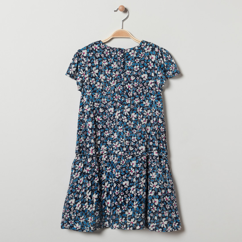Robe manches courtes à imprimé floral pour fille 