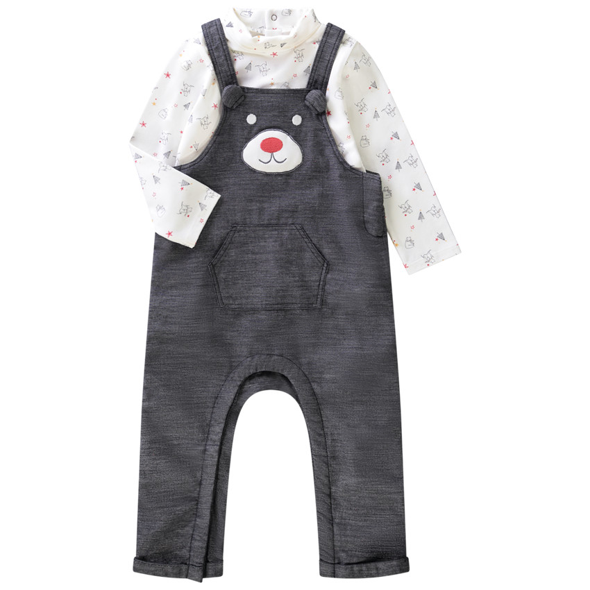 Ensemble 2 pièces en toile pour bébé garçon 