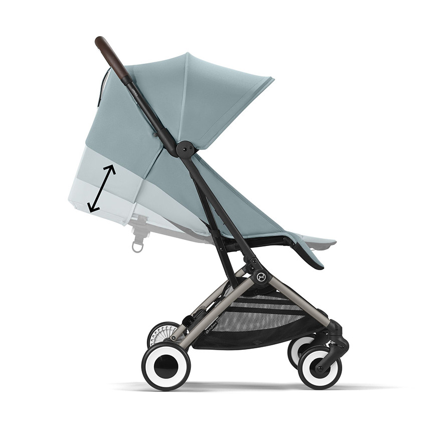 Poussette ultra-compacte Orfeo taupe/stormy blue 