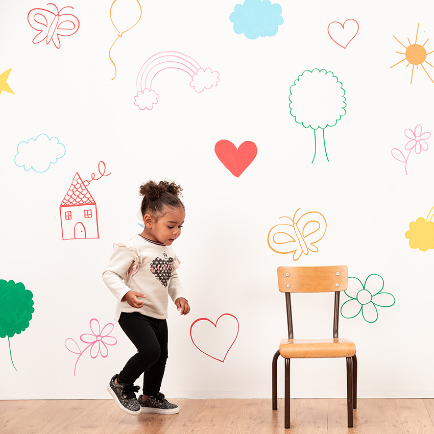 Lot de 2 leggings unis en coton pour bébé fille 