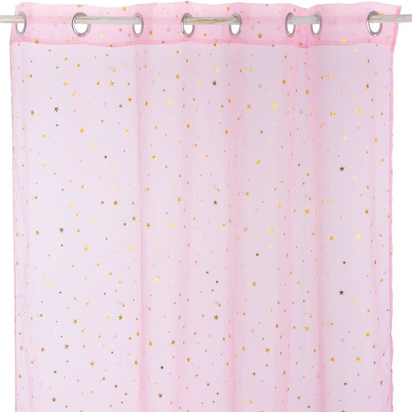 Rideaux voilage 140 x 250 - Etoiles Or 