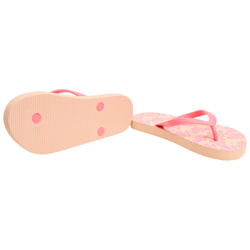 Meisjes slippers met bloemenprint en bandje in de maat 