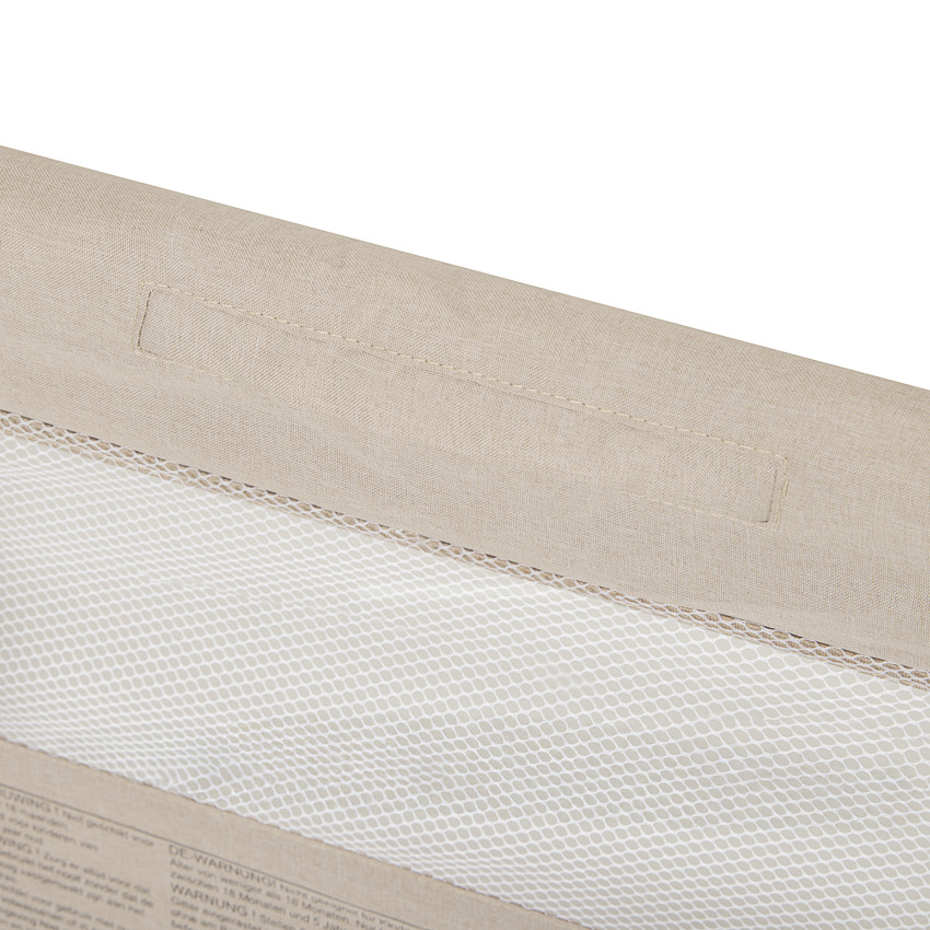 Barrière de lit filet avec poche 150 cm beige 