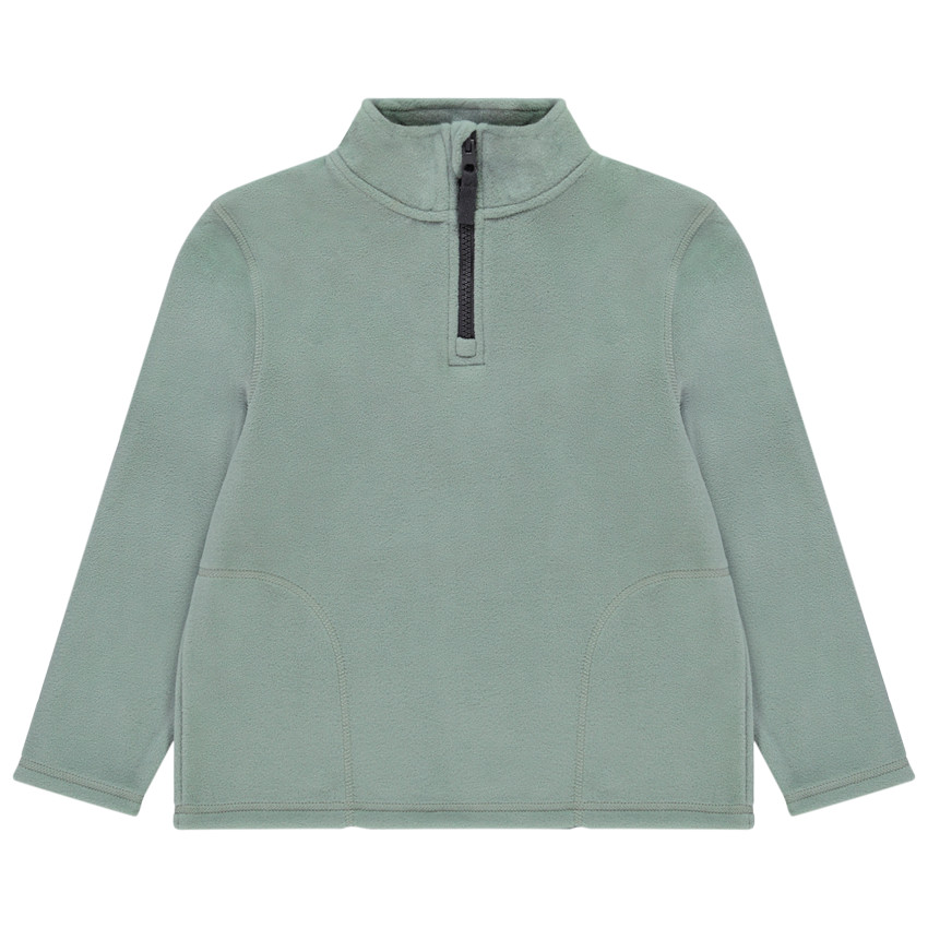 Fleece sweatshirt met opstaande kraag voor jongens 