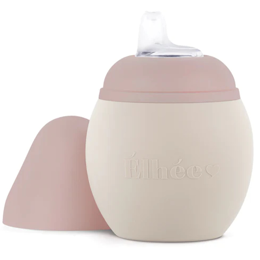Tasse d'apprentissage silicone anti-fuite Sand Blush 240 ml 