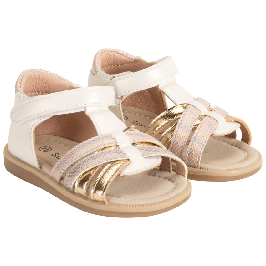 Sandalen met velcro en kruisbandjes voor meisjes 