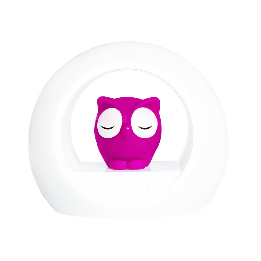 Lampe de chevet hibou Lou - Rose 