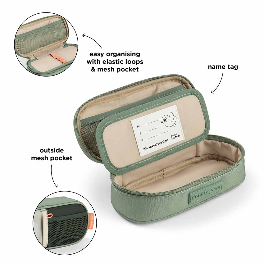 Trousse scolaire Tiny Trails Vert 