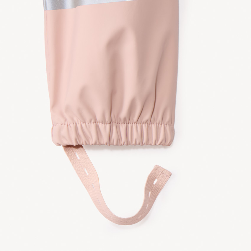 Regenbroek in gom met iriserende banden voor meisjes 