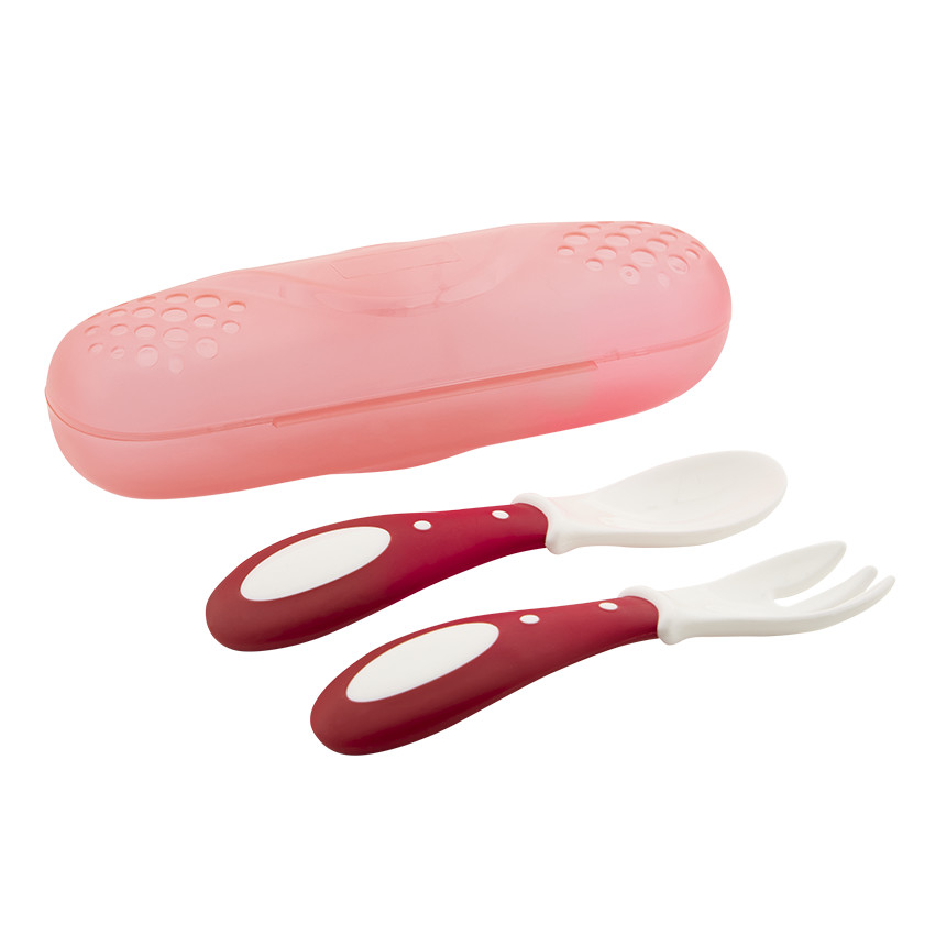 Lot de 2 couverts nomades Yummix rose 