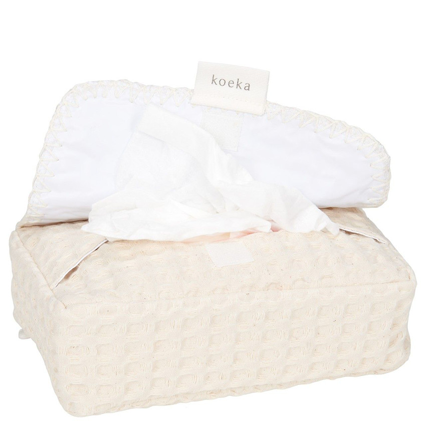 Housse de lingettes humides Gaufré Anwerp Natural 