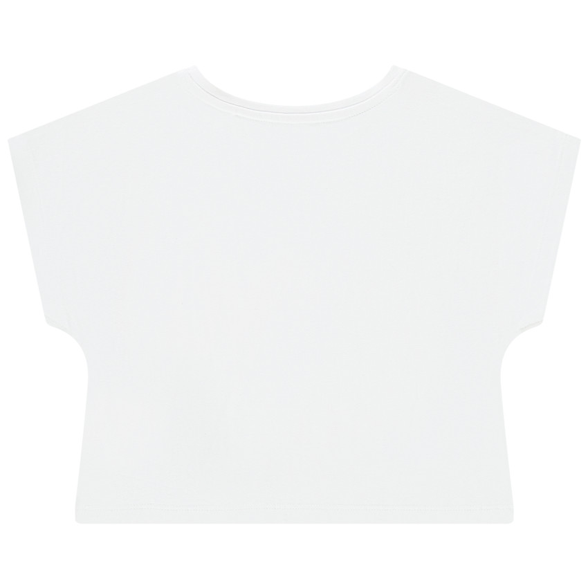 T-shirt oversize print message pour fille 