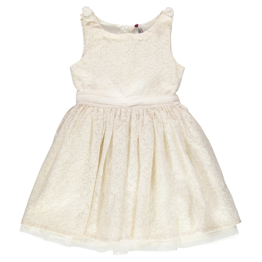 Robe de cérémonie en dentelle et tulle 