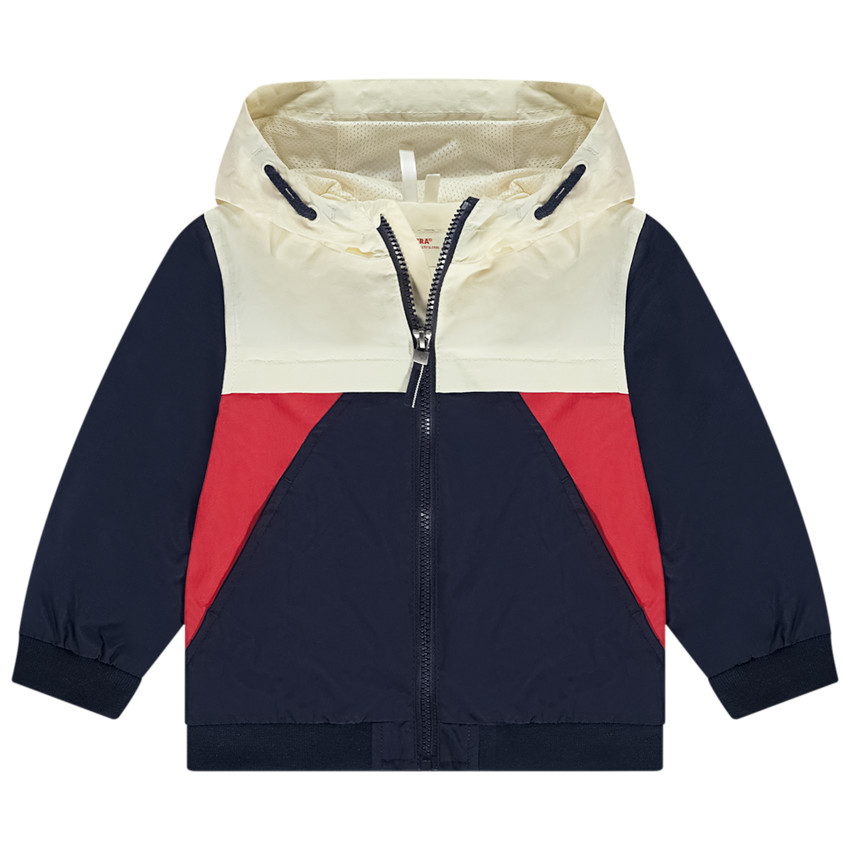 Coupe-vent retro effet color block pour bébé garçon 