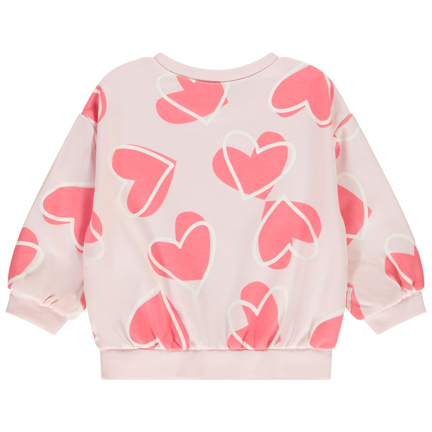 Sweatshirt in fantasie-molleton voor meisjes 