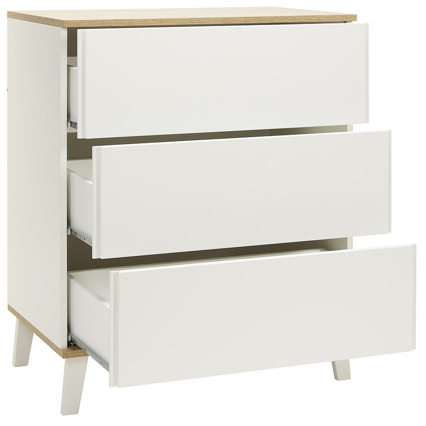 Commode met 3 lades in hout Noah 