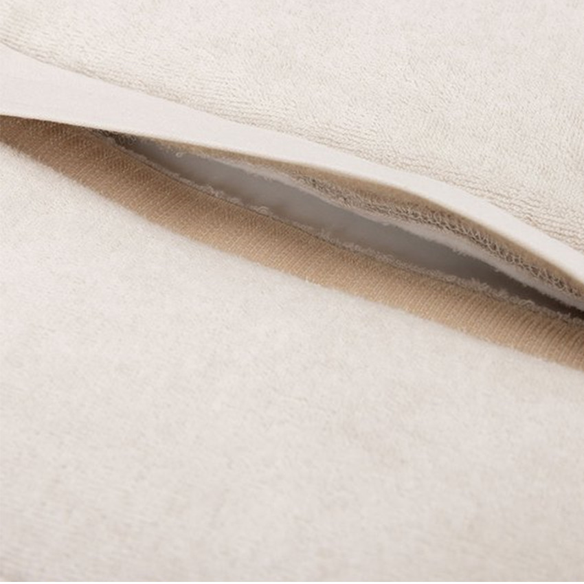 Coussin assise poussette - éponge/coton - Nougat  