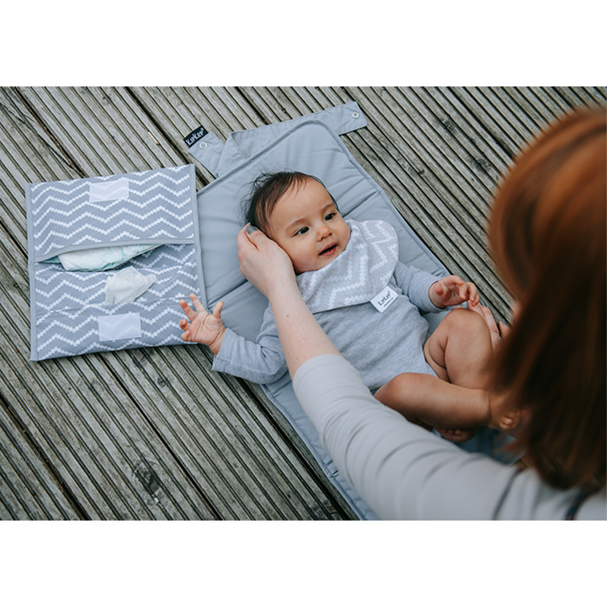 Matelas à langer + étui napper à couches Coffee 