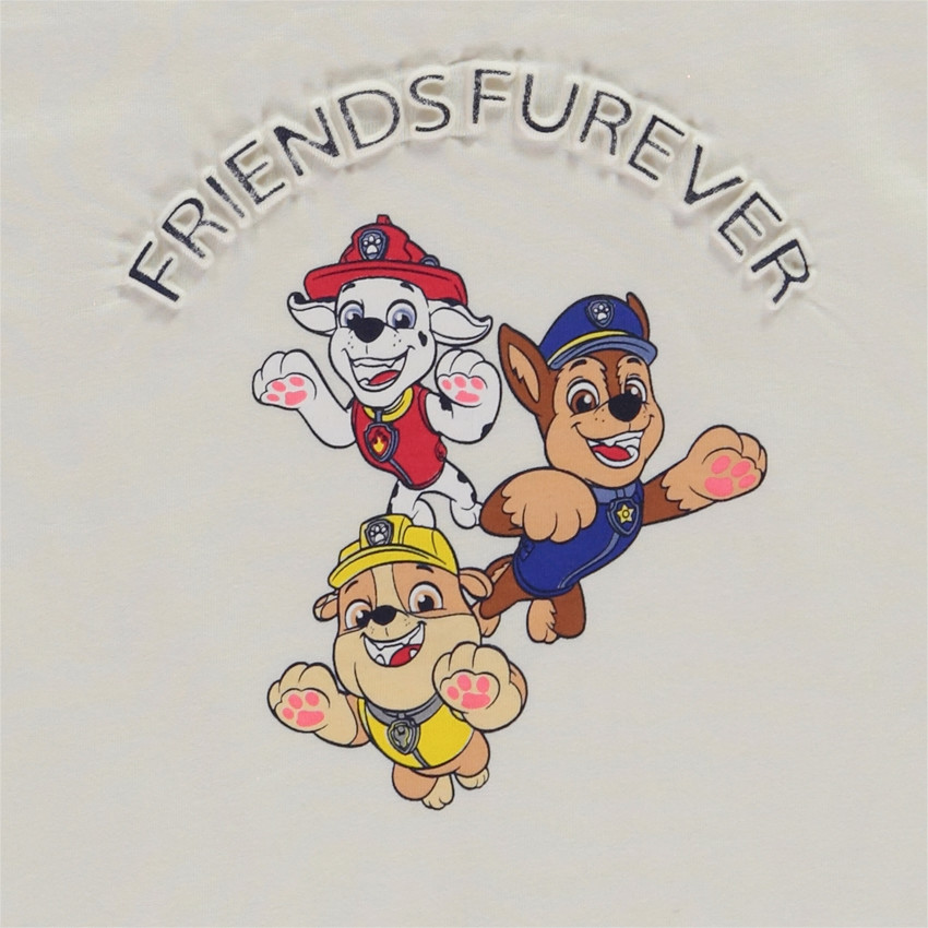 T-shirt manches courtes print en relief Pat'Patrouille pour garçon 