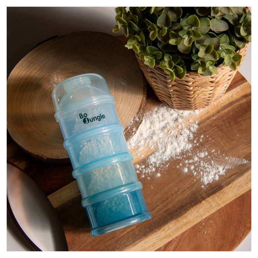 Boîte doseuse poudre de lait Bleu Classic  