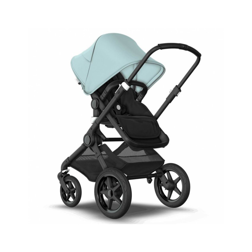 Poussette duo Fox 2 complète - Noir et Bleu Vapeur 