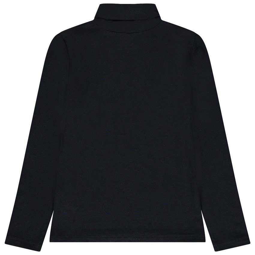 Sous-pull à col roulé print doré papillon à strass pour fille 