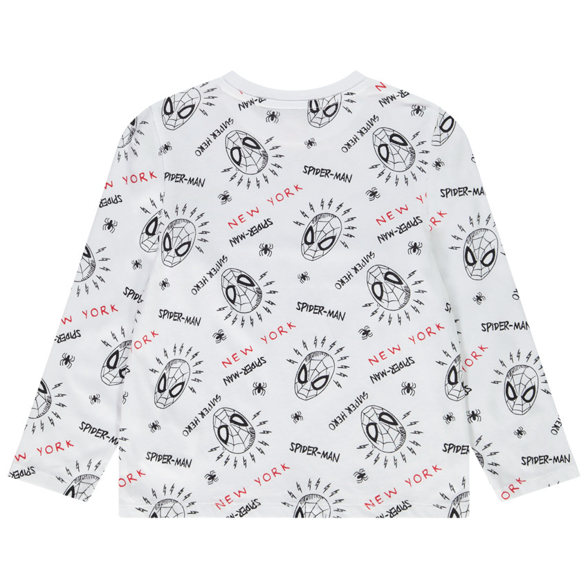 Langarm T-shirt in bedrukt Spider-man jersey voor jongen 